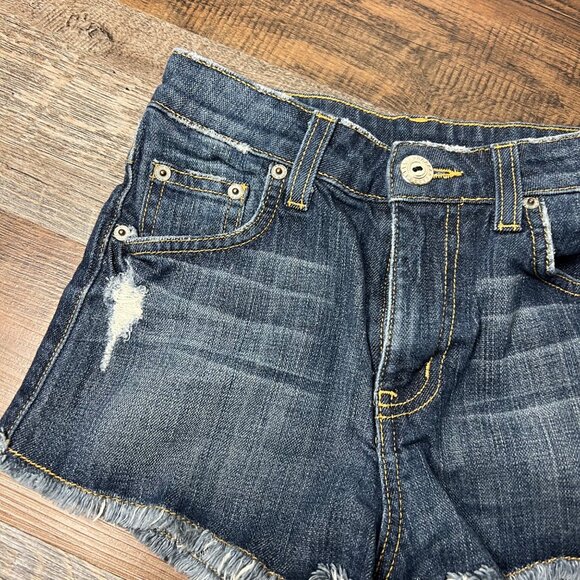 NEW Carmar Women's High Rise Cutoff Denim Jean Shorts Medium Wash Distressed 23 - Picture 3 of 8